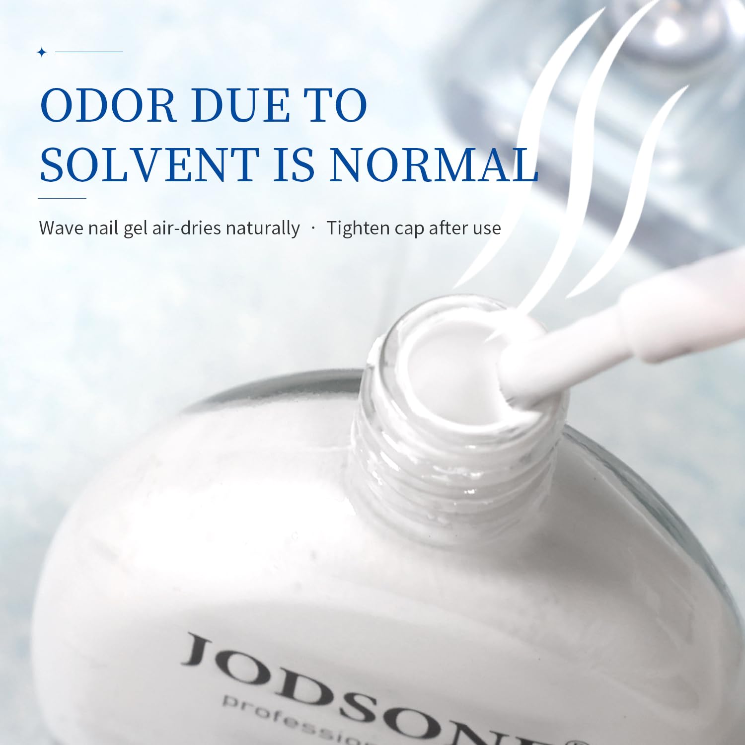 JODSONE Ocean Wave Blooming Gel Nail Polish,16.5ml Wave White Blooming Liquid for Spreading Effect Wave,High Fluidity Wave Textures for Ocean Wave Nail Art,DIY Nail Art Design
