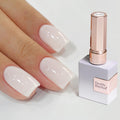 Double Rhythm 15ML Gel Nail Polish Pure Sheer Same Color Same Bottle Gel Polish Art Manicure Salon DIY at Home for Women (Milky White-A1075)