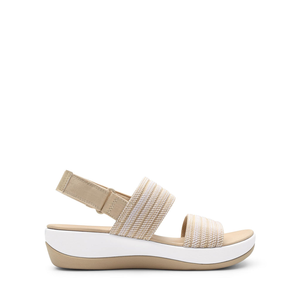 DREAM PAIRS Women's Walking Sandals Lightweight Soft Footbed Low Wedge Comfort Indoor Outdoor Flat Sandals,Size 7,Beige,DWUMFS2522