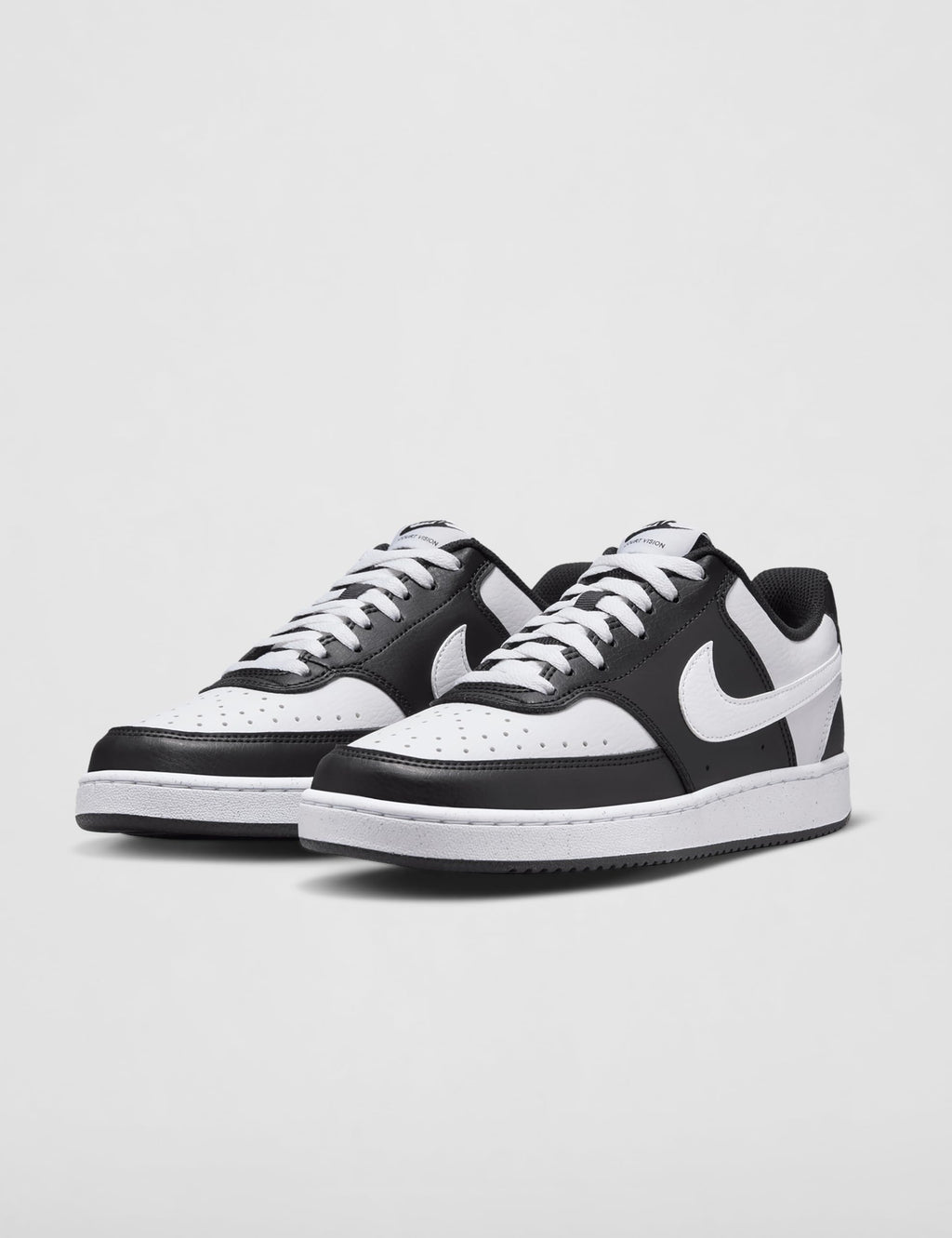 Nike Women's Court Vision Low Next Nature Shoes, Black/White, 7.5