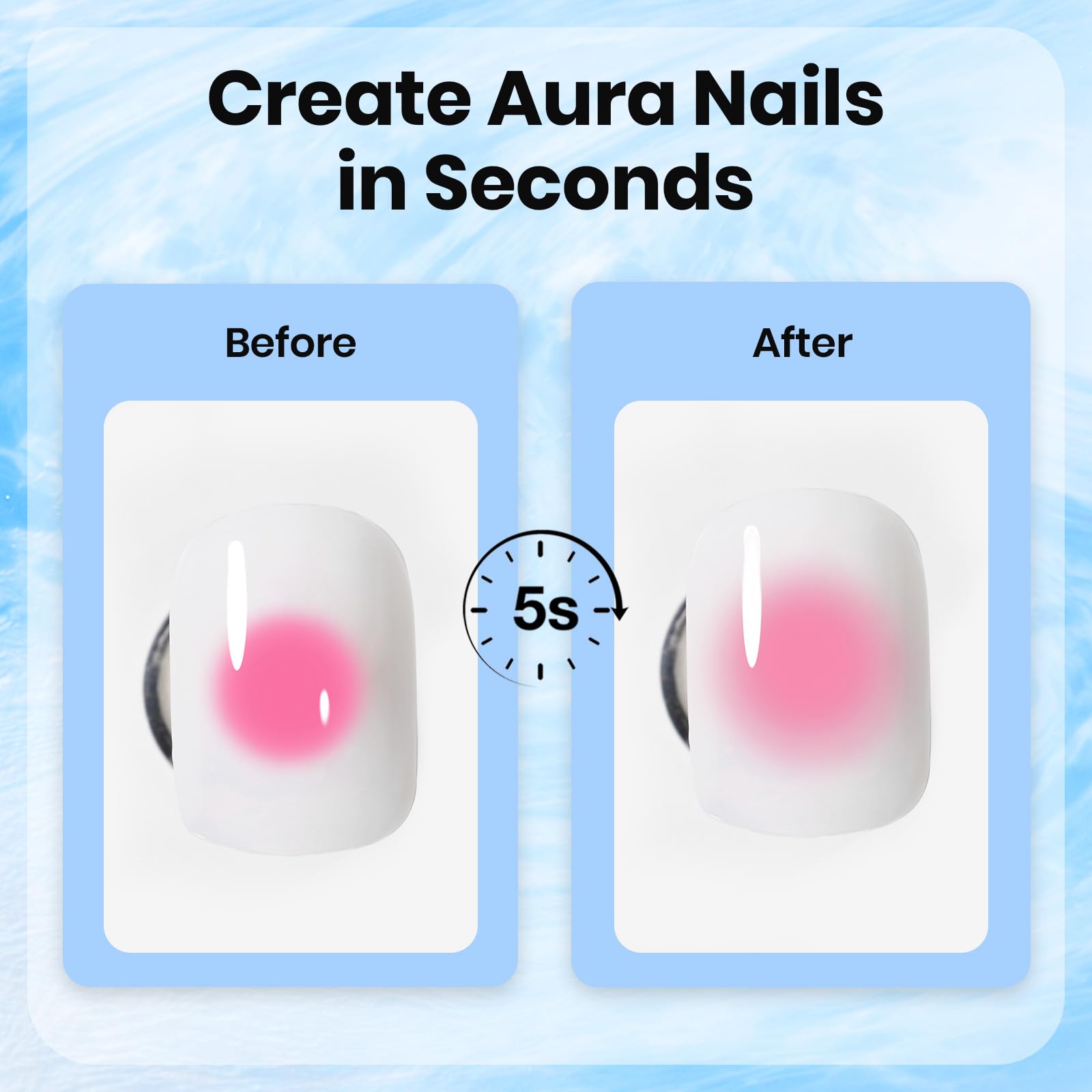 Beetles Blooming Gel 15ml Clear Uv Led Aura Nails Gel Polish for Spreading Effect Marble Natural Stone Watercolor Floral Print Soak off Diy Nail Art Design Manicure Gift for Women