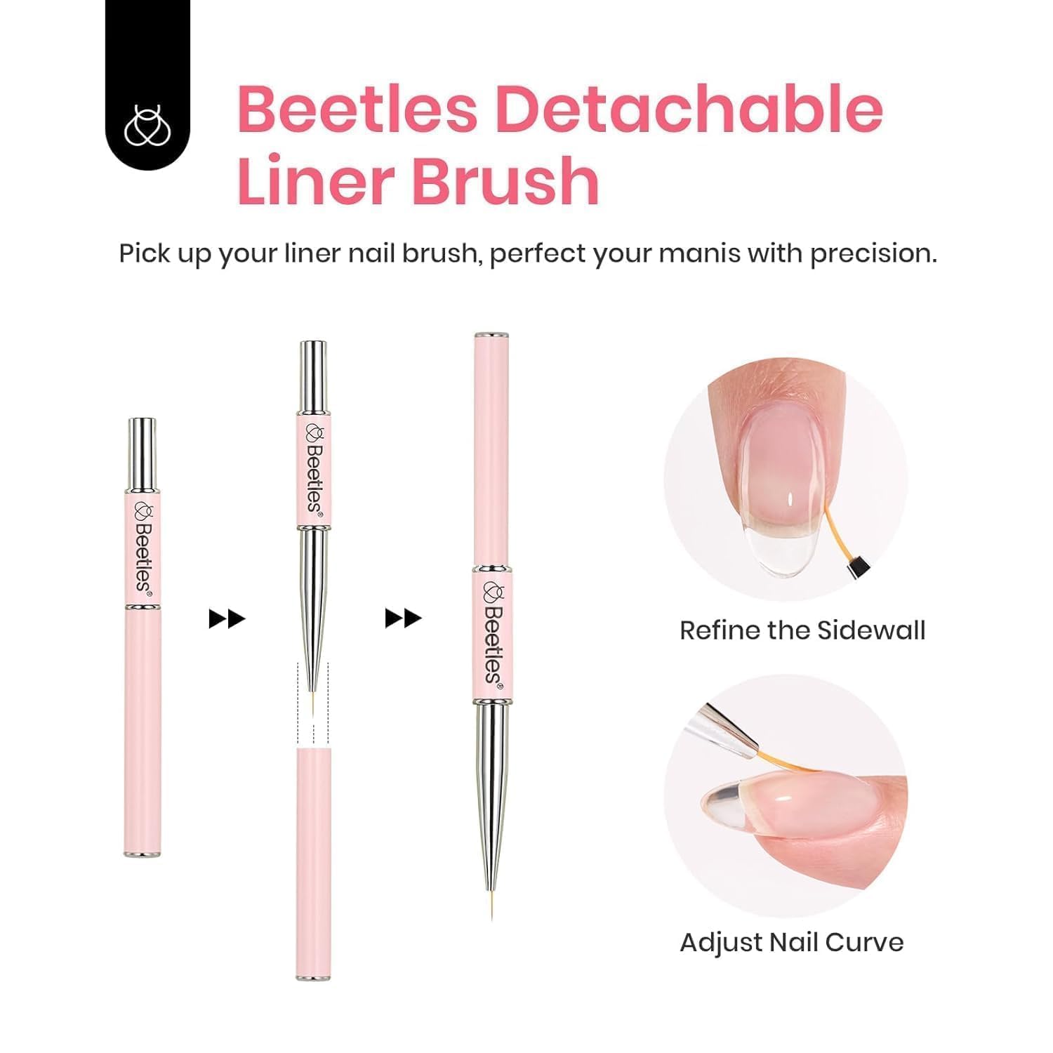 Beetles Builder Gel for Nails HEMA-Free with Nail Art Brush-7 in 1 Clear Building Gel,for Strengthening Thickening Extension Sensitive Nails,Beginner DIY UV Nail Salon at Home,Sheer Breeze Gifts