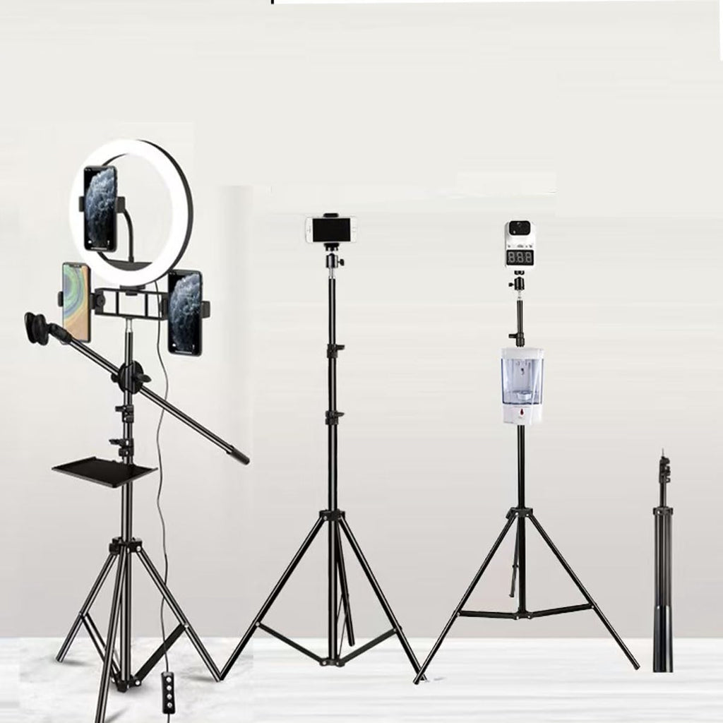 63‘’ Tripod Stand Holder Lightweight Tripod with 360° Ball Head Remote 1/4" Thread，Extendable Cell Phone and Camera All Metal Tripod Desktop Stand Compact for Video Recording