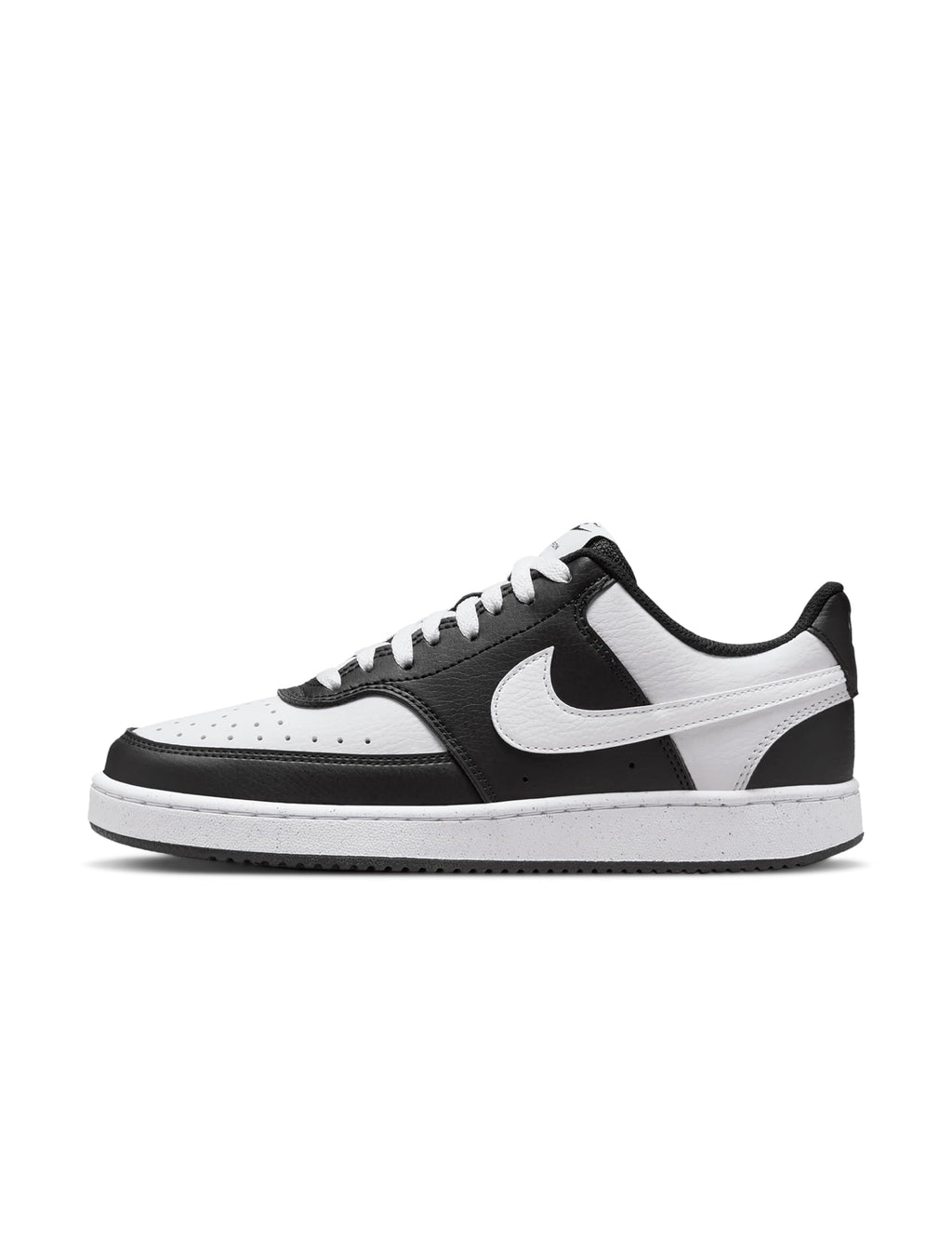 Nike Women's Court Vision Low Next Nature Shoes, Black/White, 7.5