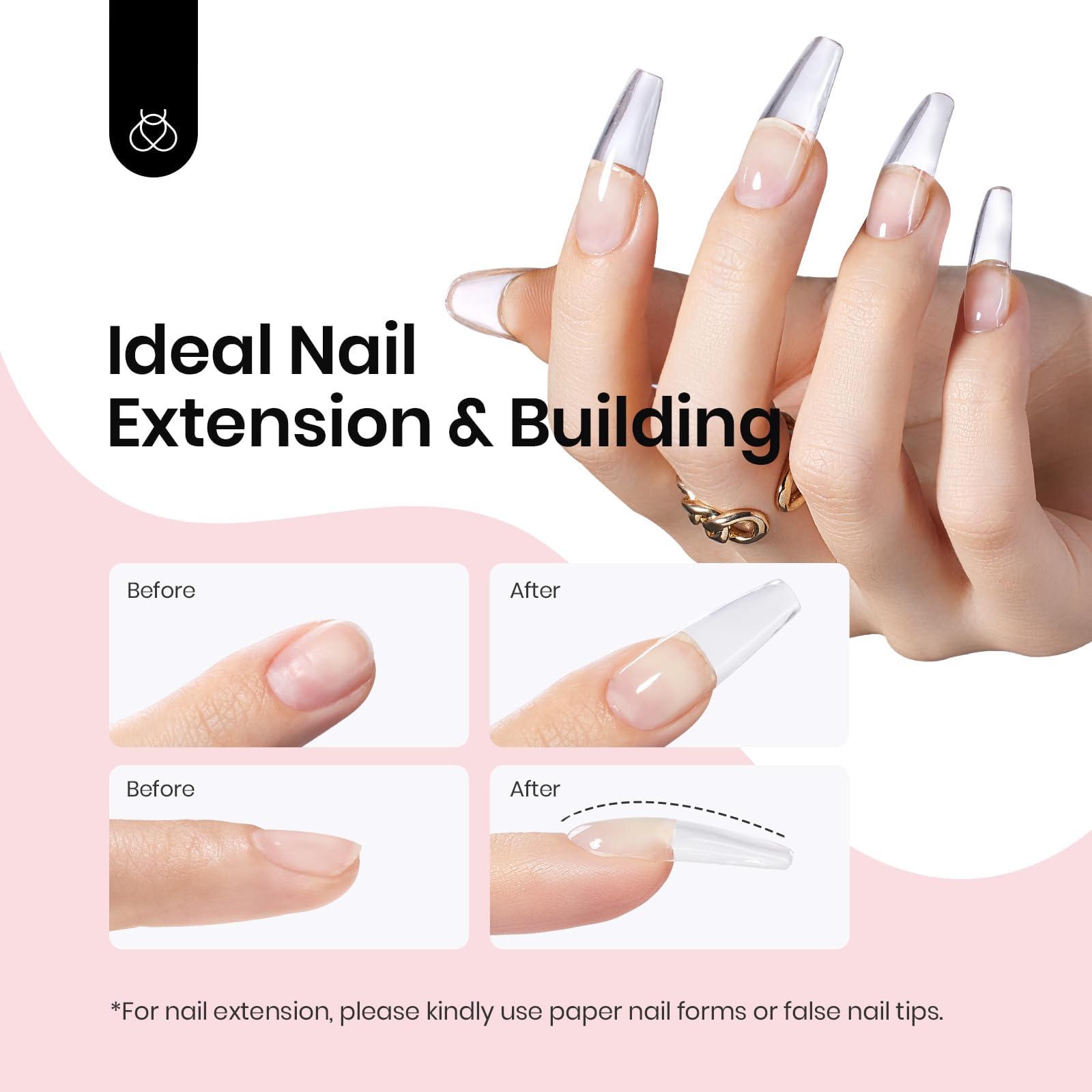 Beetles Builder Gel,1 oz Nude Pink Sculpted Gel,High Hardness for Nail Extension,Broken,Protection Durable for Salon, UV LED Lamp Cured,Nail DIY Art Manicure