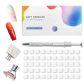 Karroy 100Pcs Soft Sponges for Ombre Painting Gel with Grabber, Professional Accessories for Ombre Gradient Painting Nail Gel Kit, Manicure DIY Tools (100PCS Sponges & Grabber)