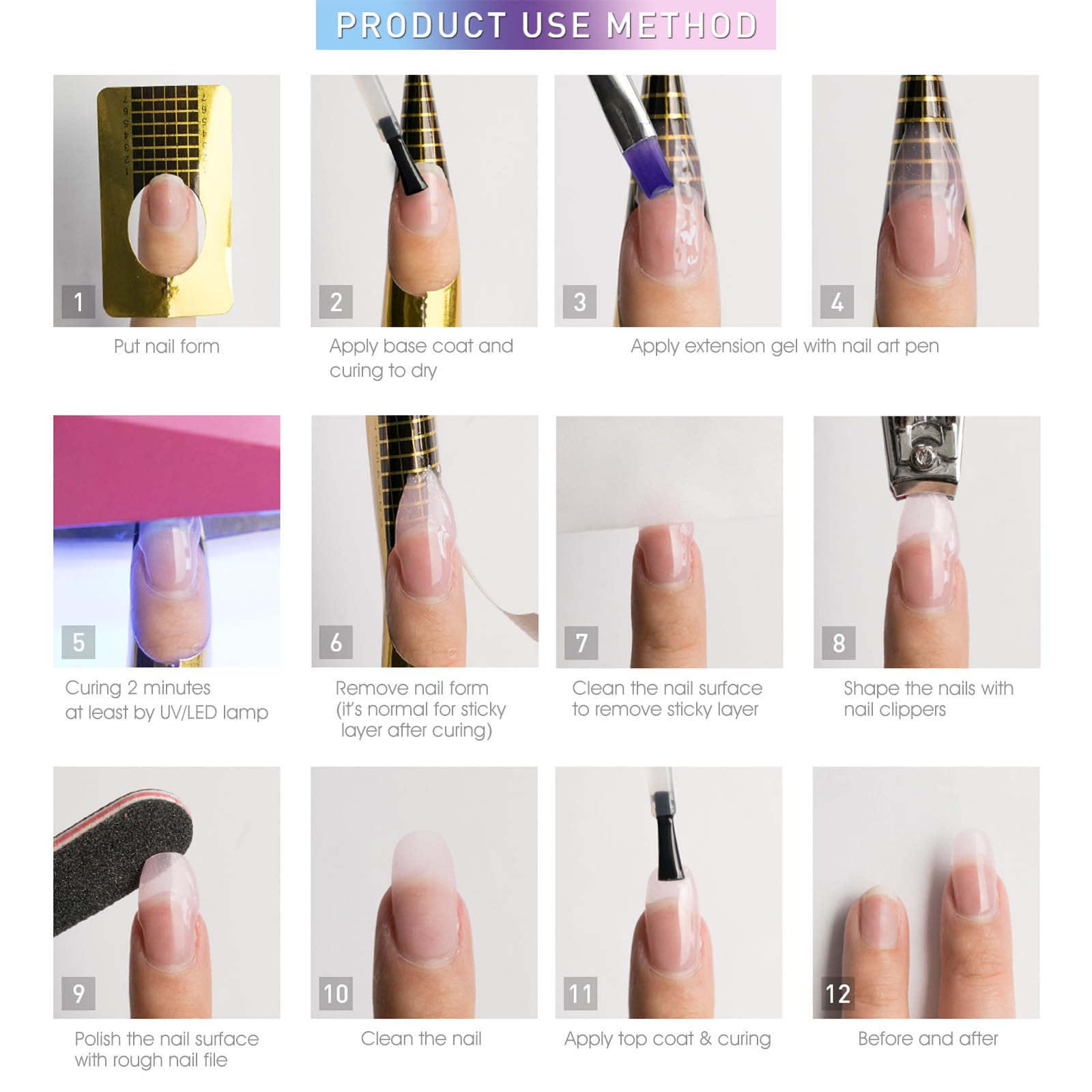 CANNI Builder Gel For Nails – 1 Fl Oz Soft Pink Hard Gel for Nail Extension & Strengthening, Jelly gel Polish for DIY Holiday Nail Art