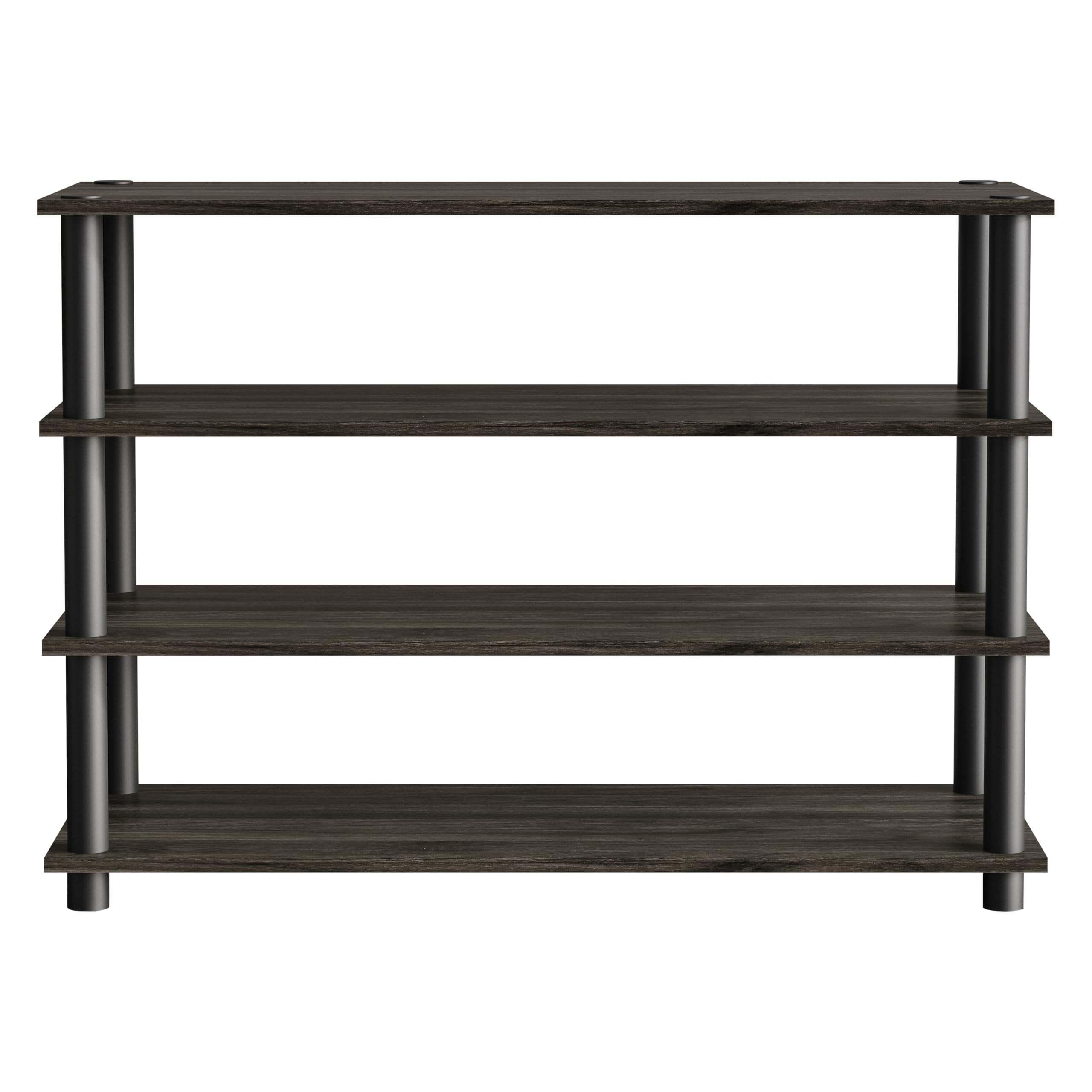 Castle Place Simple 4-Tier Shoe Rack, Multi-Layer Storage Organizer for Entryway and Home, Dark Grey