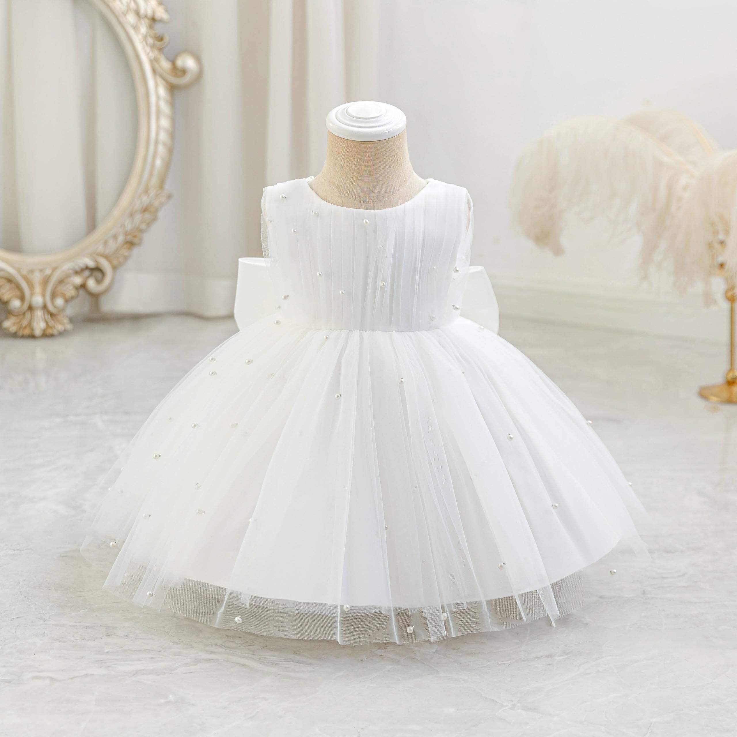 GetWish Toddler Baby Girls Princess Birthday Dress Flower Girl Pageant Party Tutu Wedding Formal Dresses Tulle Gown