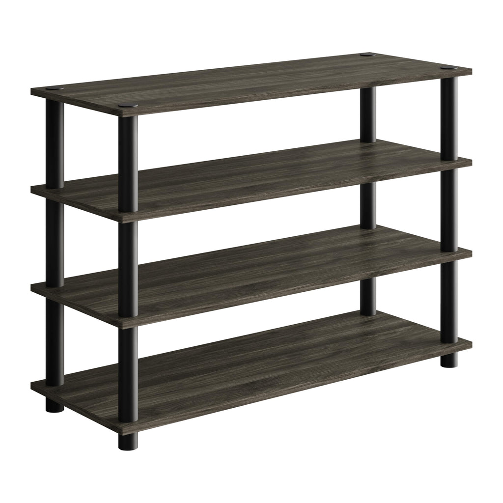 Castle Place Simple 4-Tier Shoe Rack, Multi-Layer Storage Organizer for Entryway and Home, Dark Grey