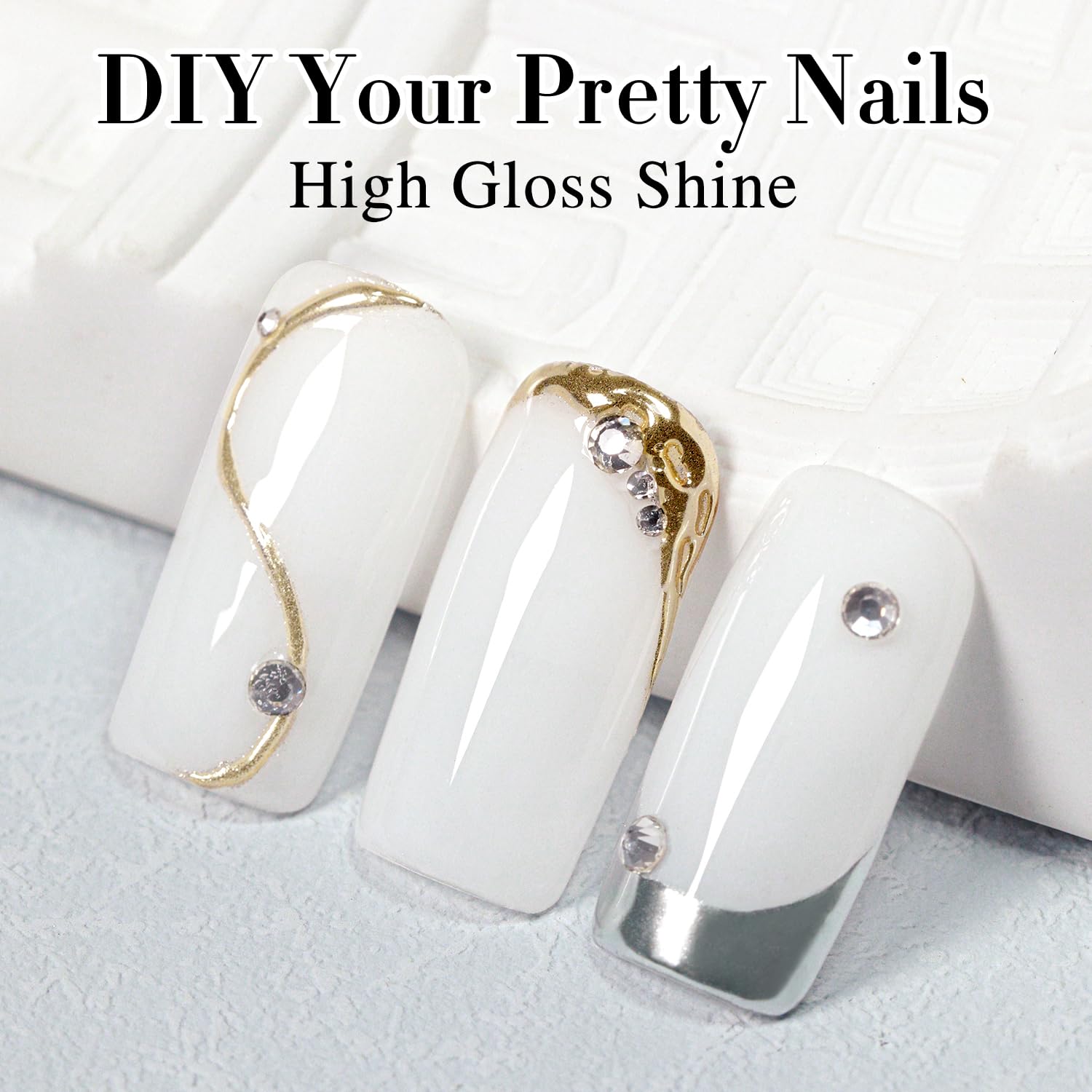 Double Rhythm 15ML Gel Nail Polish Pure Sheer Same Color Same Bottle Gel Polish Art Manicure Salon DIY at Home for Women (Milky White-A1075)