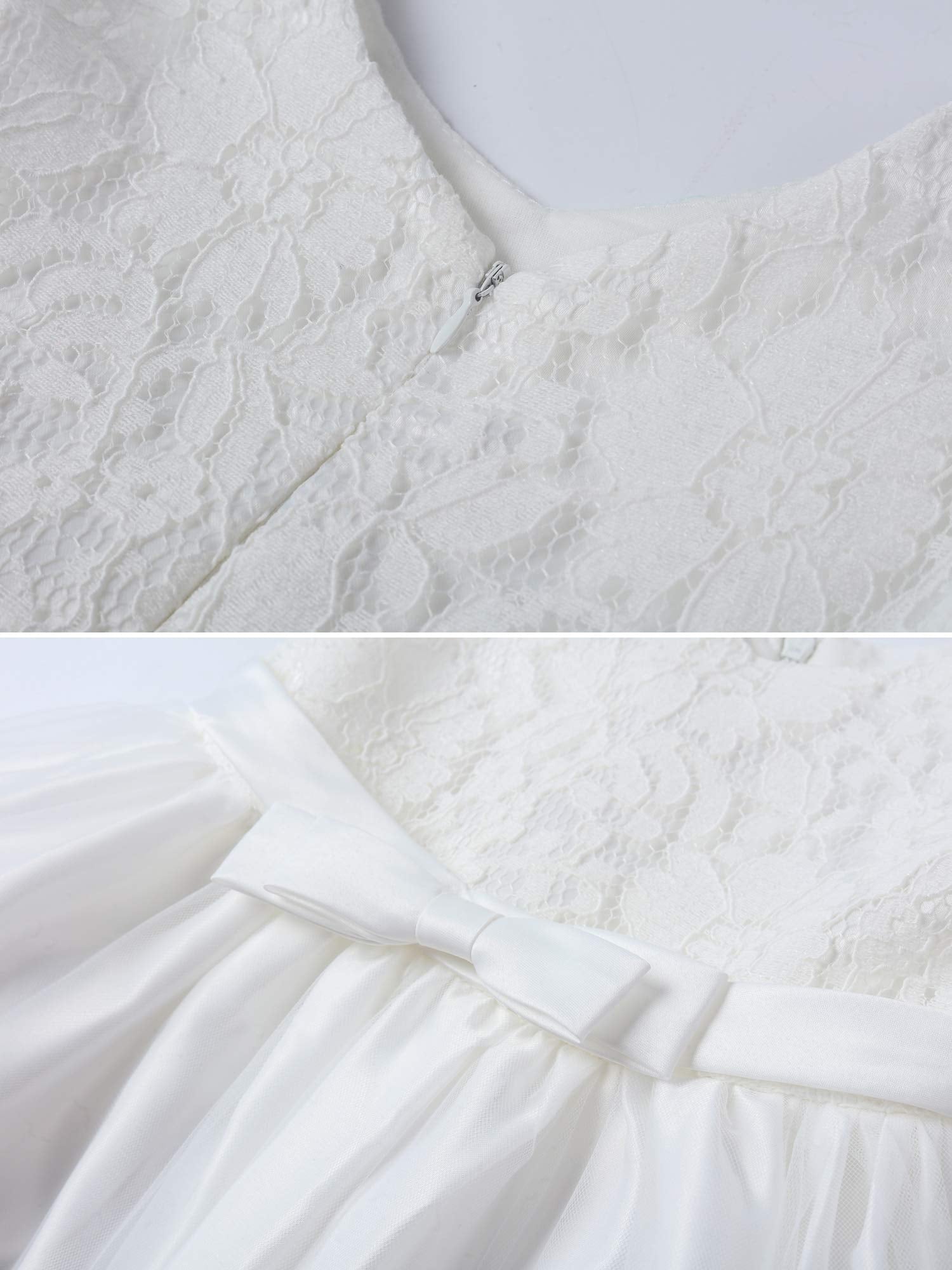 LZH Baptism Dresses for Baby Girls Christening Dress, White Baby Dress Baby Girl Party Dress Wedding Pageant Party