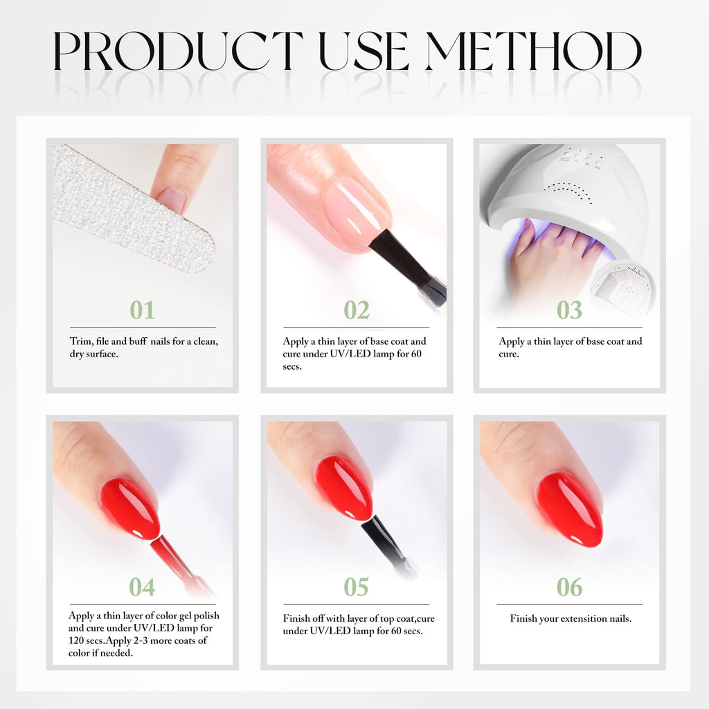 Double Rhythm 15ML Gel Nail Polish Pure Sheer Same Color Same Bottle Gel Polish Art Manicure Salon DIY at Home for Women (Milky White-A1075)
