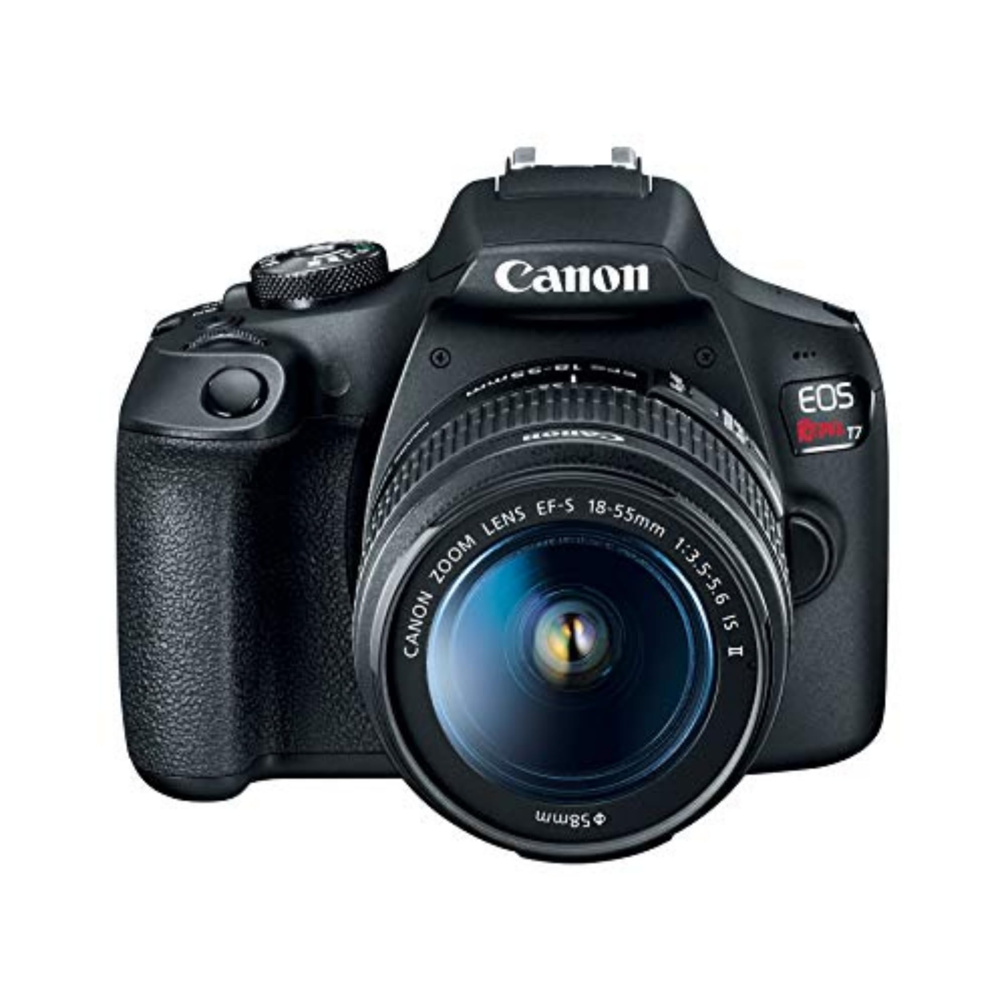 Canon EOS Rebel T7 DSLR Camera EF-S 18-55mm f/3.5-5.6 is II Lens Kit, 24.1 Megapixel CMOS (APS-C) Sensor, Full HD Videos, Built-in Wi-Fi, Beginner Photographers, Digital Camera, Black