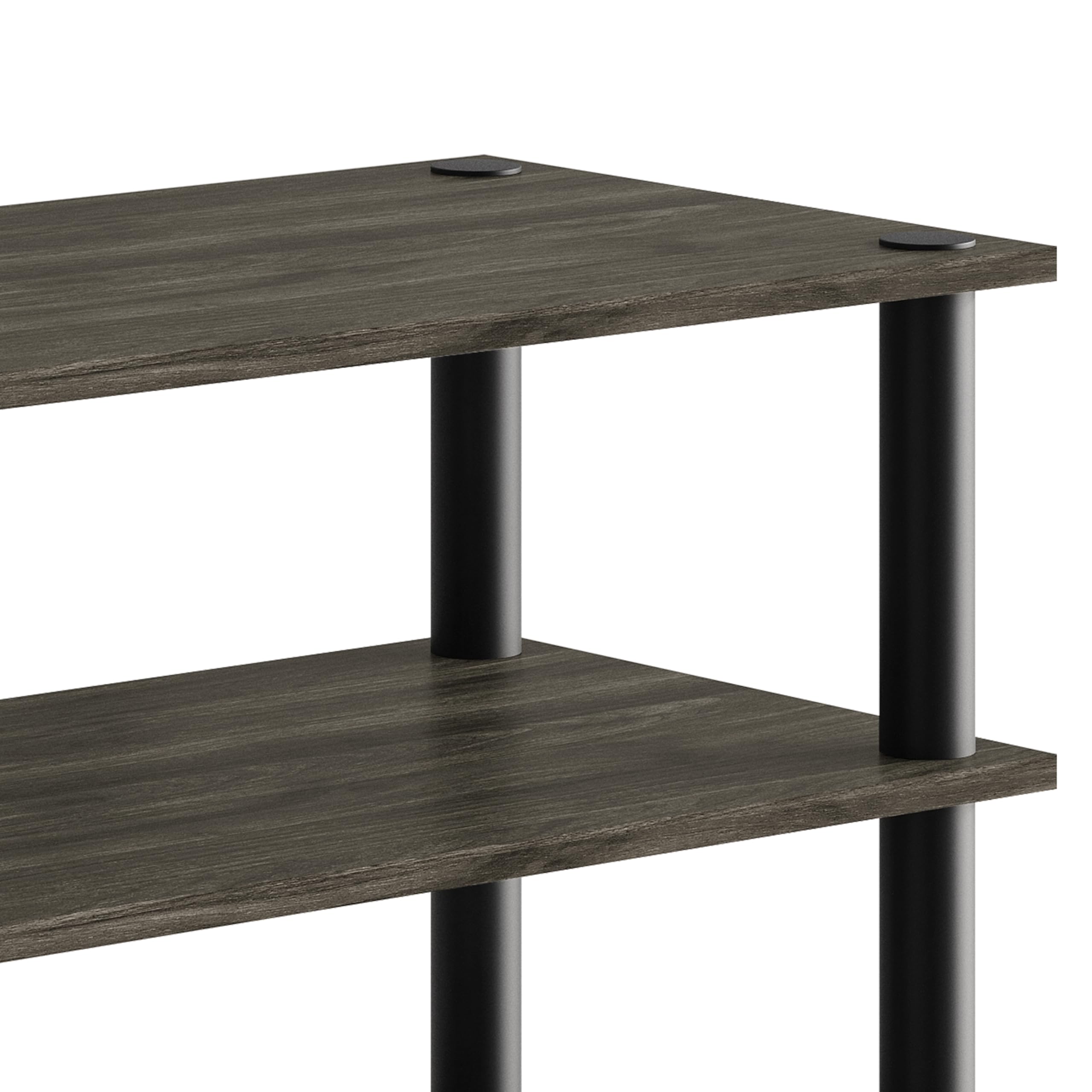 Castle Place Simple 4-Tier Shoe Rack, Multi-Layer Storage Organizer for Entryway and Home, Dark Grey