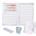 Acycoin2A 160 Nail Color Display Book Chart with 240 Nail Tips UV Gel Polish Color Card Board (A)